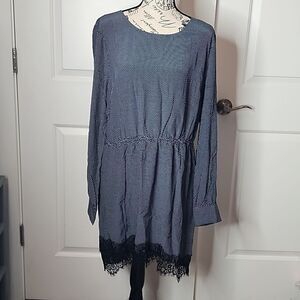 NWT Blue and White Polka Dot Dress XL